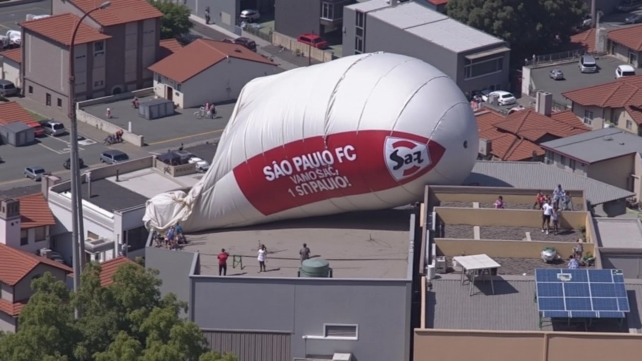 Acidente com Dirigível Promocional do São Paulo FC na Região Metropolitana de São Paulo