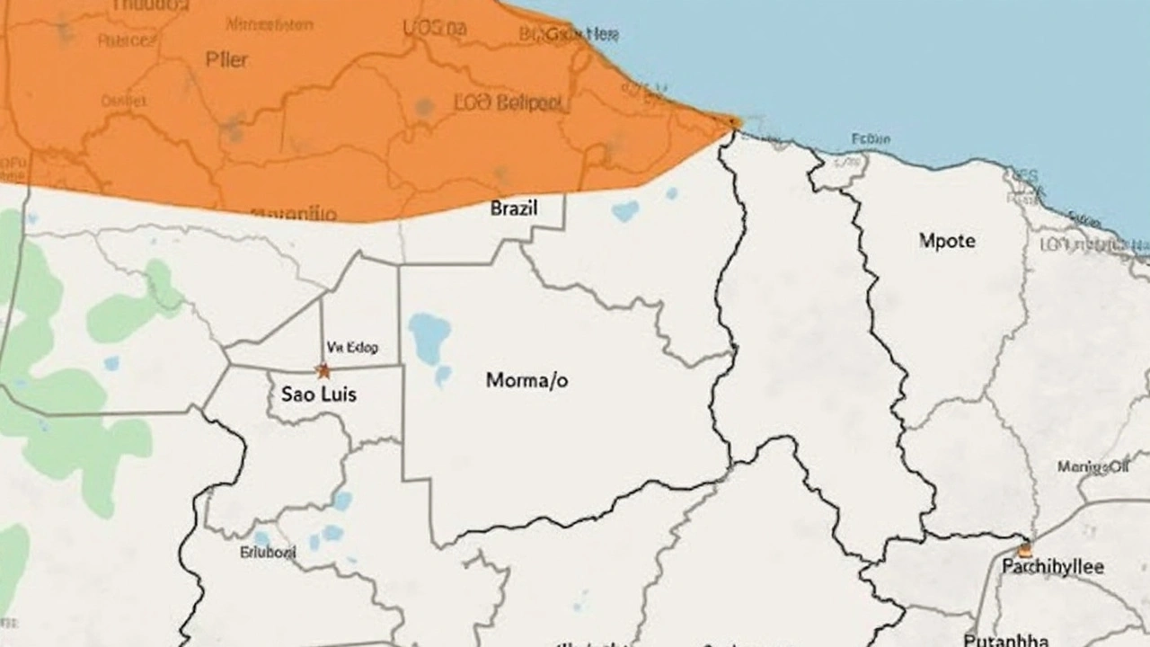 INMET emite alerta laranja para chuvas fortes em 70 cidades do Maranhão neste domingo
